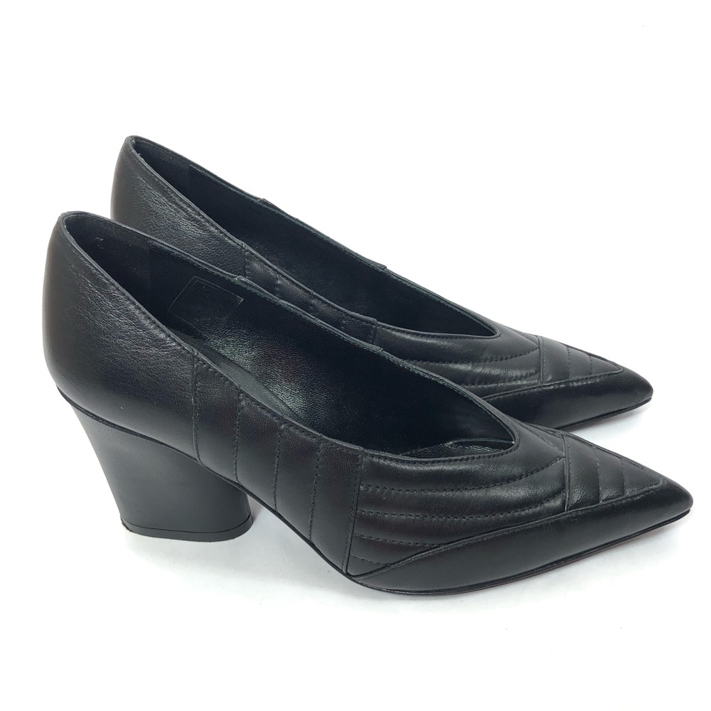Donald Pliner Quilted Leather Pointed block Heels